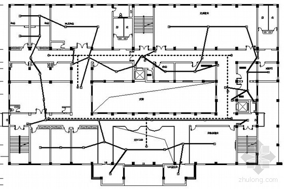 六层电梯图纸资料下载-某六层酒店消防系统图纸