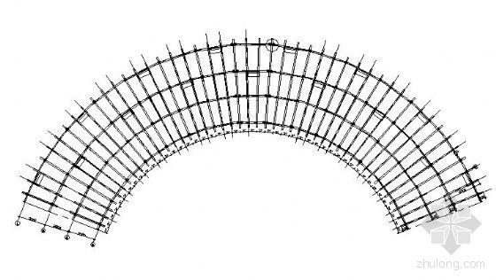 弧形大样资料下载-某弧形花架大样图