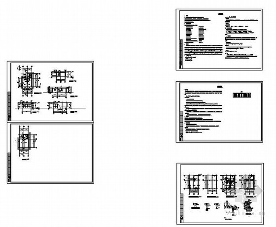 单层民居住宅设计图资料下载-某单层砌体门卫结构设计图