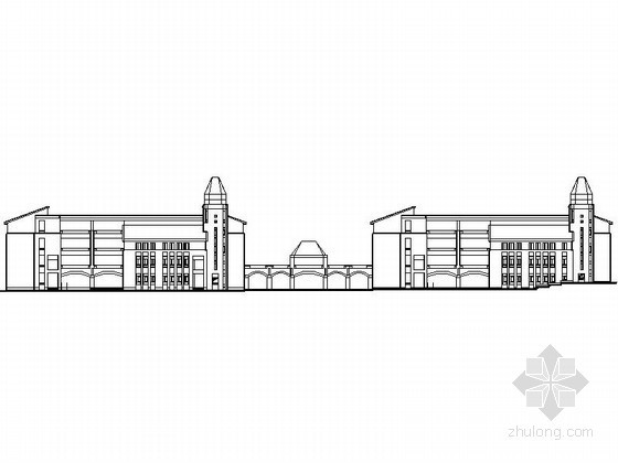 某学校教学楼建施资料下载-[南海]某职业技术学校四层教学楼建筑施工图