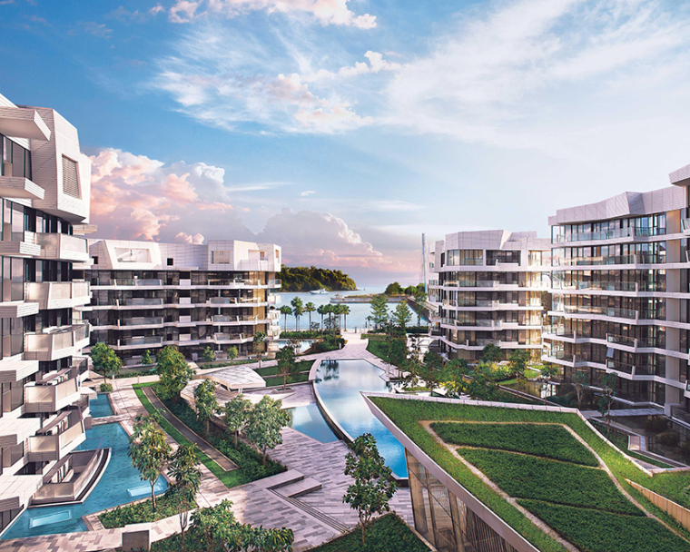 新加坡住宅高层资料下载-新加坡keppel海湾住宅
