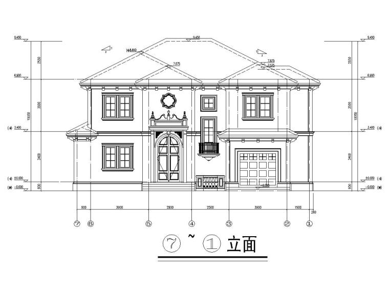 多层别墅平立面图资料下载-351平两层长岛私人别墅结构施工图