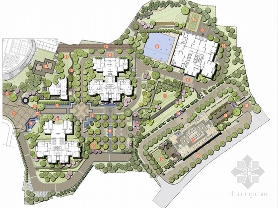 花池与树池资料下载-[重庆]现代简约高档住宅区景观工程扩初设计方案
