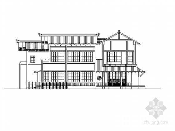 日式别墅Su资料下载-两层日式风格别墅建筑施工图