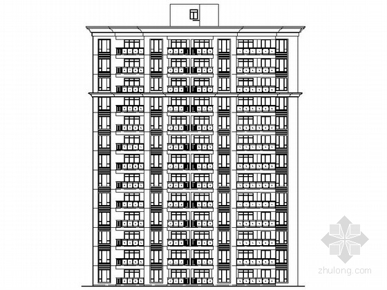 东莞八层建筑资料下载-[东莞]某二十八层商住楼建筑施工图
