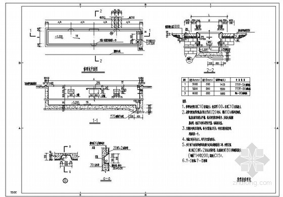 塔机修理施工方案资料下载-某推煤机修理坑节点构造详图