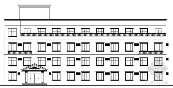 住院部建筑平面设计资料下载-某四层住院部建筑结构施工图
