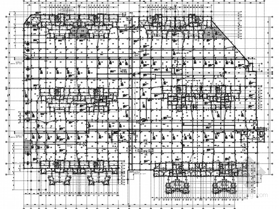 安置小区建筑结构图资料下载-[长沙]安置小区大型地下室结构施工图