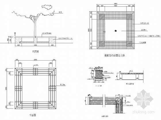 室外坐凳图纸资料下载-70多种园林围树坐凳方案