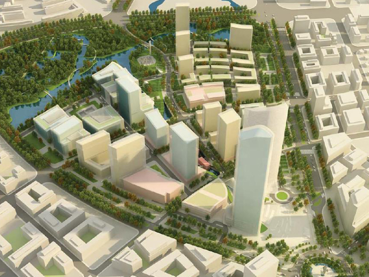城市规划商业资料下载-KPF新江湾城F地块城市规划方案文本(170张)