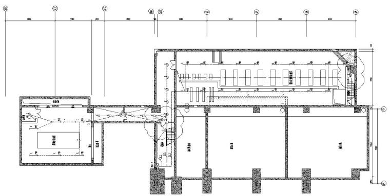 中航宝胜海洋工程电缆项目101号电缆车间图纸-地下室照明平面图