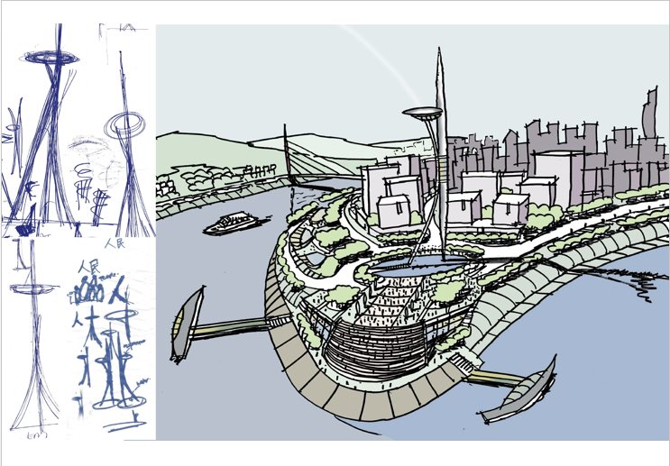 半岛城市规划资料下载-[重庆]渝中半岛城市设计国际招标规划设计方案文本