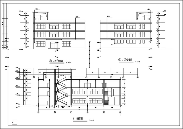 5套配套食堂餐饮建筑设计方案初设图CAD-4