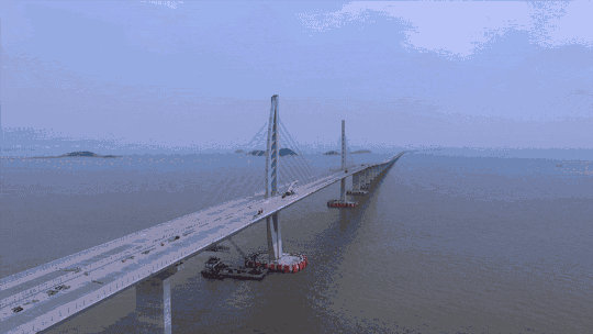 110kv电缆铺设资料下载-定了！“亮”起来的港珠澳大桥2018年1月1日大陆段正式通车