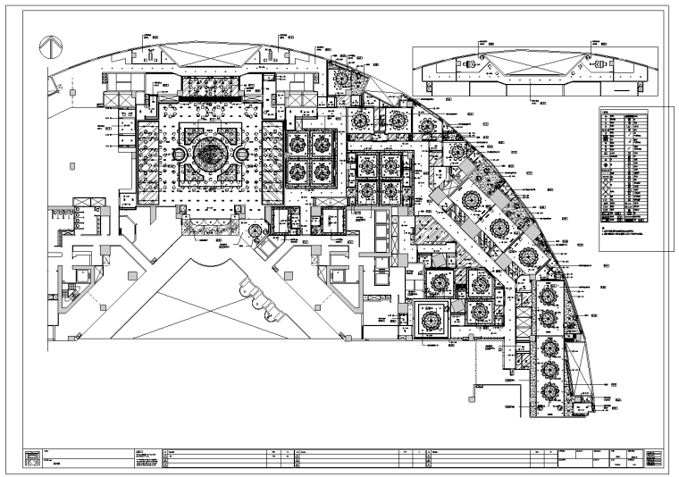 装修设计餐饮资料下载-广州某海鲜酒家装修设计深化施工图（含37个CAD图）