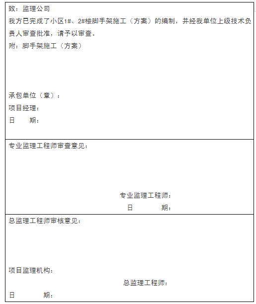 门字架外架搭设施工方案资料下载-脚手架施工方案这样写