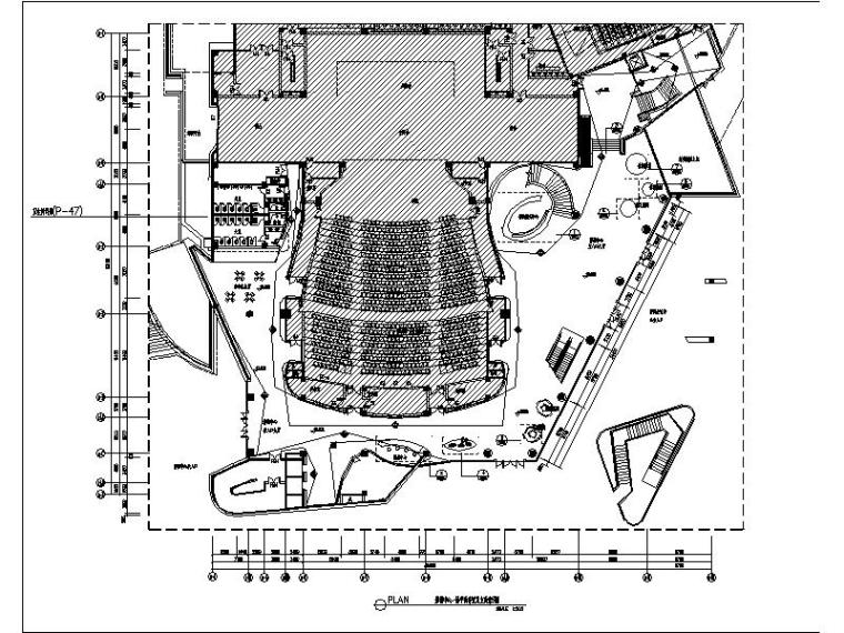 会议中心剖面图资料下载-[浏阳]某影视会议中心装修设计施工图