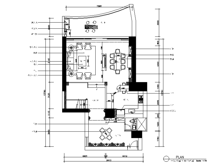 欧式餐厅CAD施工图资料下载-[广东]一套欧式别墅设计CAD施工图（含效果图）