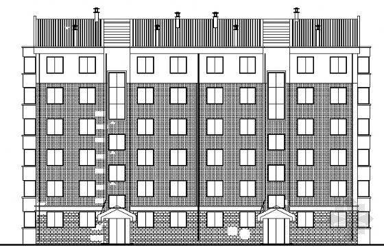 六层单元住宅楼立面图图片