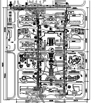 工业园区CAD规划图资料下载-工业园区供热外网图