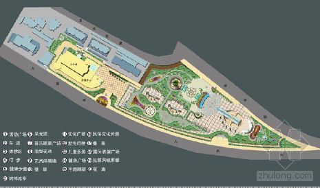 市政广场亮化图纸资料下载-四川某市政广场设计方案图纸