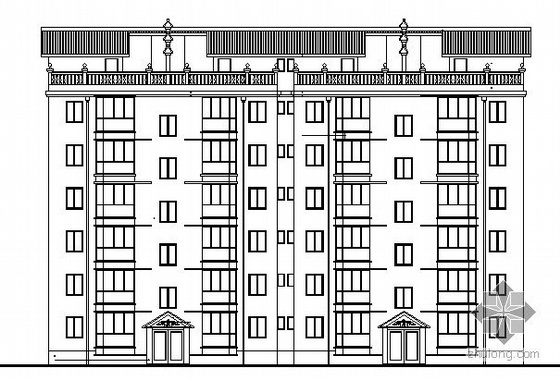 15层单元式住宅资料下载-[毕业设计]某小康型单元式六层砖混住宅楼建筑施工图