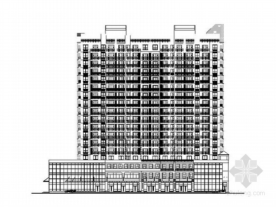 18F层住宅施工图资料下载-[宜昌]某十八层商住楼建筑施工图