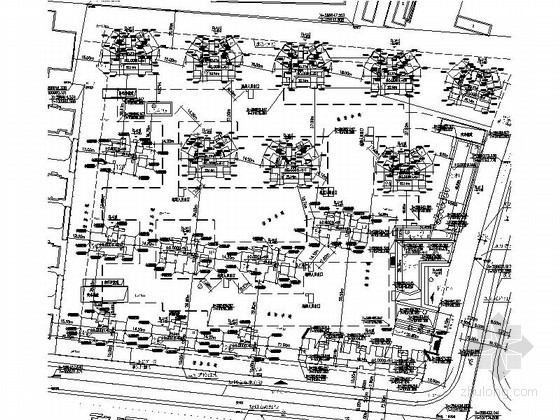 瑞士花园建筑规划施工图资料下载-[天津]某花园住宅区规划施工图