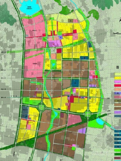 杭州2021新城区规划图资料下载-[泰安]新城区总体规划设计