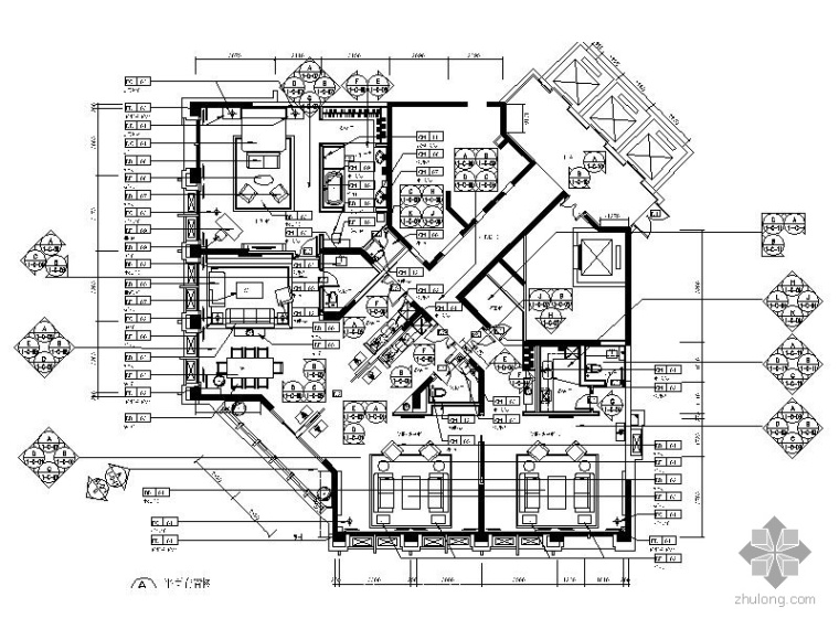 重庆两江新区楼盘资料下载-[重庆]某高端楼盘VIP贵宾室内定制房装修图纸