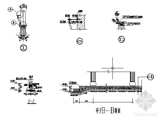 四方亭施工详图- 