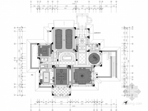 高端别墅欧式装修资料下载-[青岛]低密度高端社区欧式两层独栋别墅概念方案