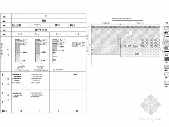 [贵州]双车道二级公路省道改建施工图全套1001张（含路桥涵 设计数据齐全）-路面结构图 