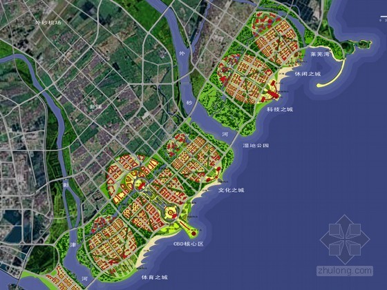 滨海区居住区规划资料下载-[汕头]滨海区域总体规划设计