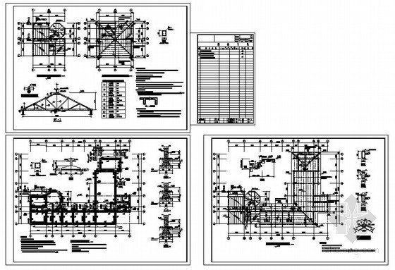 砖木结构cad图纸资料下载-某临时建筑砖木结构设计施工图