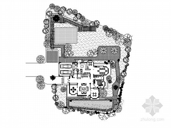 别墅建筑平面方案资料下载-某别墅建筑方案图