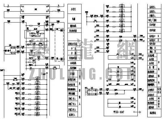 线路微机保护单片机原理资料下载-WXB-10C微机保护原理接线图