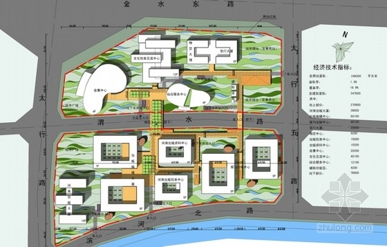 河南服务中心资料下载-[河南]出版集团园区总体规划设计方案