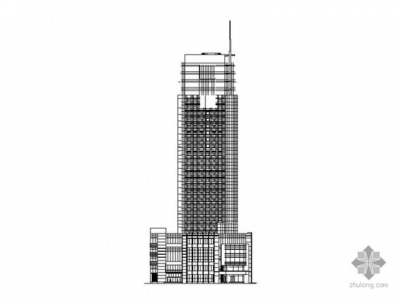 商场大厦施工图资料下载-[绵阳]某二十六层商业综合大厦建筑施工图