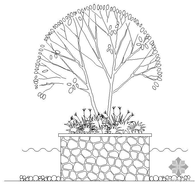 广场树池详图资料下载-广场树池施工详图