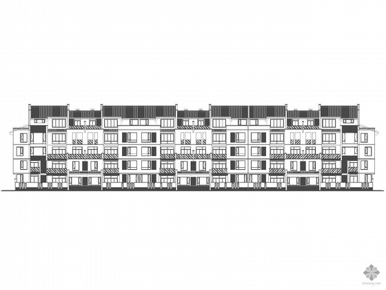 200平米2户型住宅楼图资料下载-[重庆]某多层板式住宅楼建筑施工图