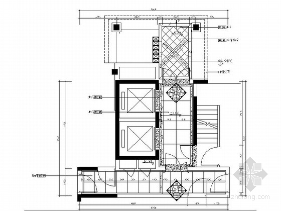 观光电梯外立面图资料下载-[长沙]新城花园小区现代高档电梯厅室内装修图（含效果）