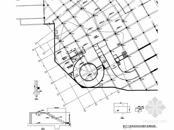 剪力墙框架结构的建筑资料下载-[北京]原一层含少量抗震墙的框架结构改建为四层框架结构的商业楼结构改造加固图纸