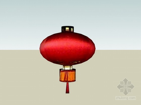 巨型蛇形灯笼点亮新加资料下载-灯笼sketchup模型下载