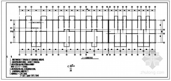 五层结构设计资料下载-某底框一托五层住宅结构设计图