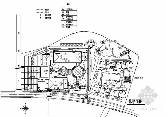 某办公楼建筑水施图资料下载-江西省某办公楼扩建水施图
