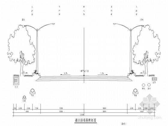 双向四车道市政道路排水工程设计图（15张）