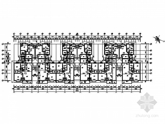 某六层一梯四住宅楼建筑施工图（南梯）- 