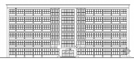 六层框架办公楼工程量计算资料下载-[毕业设计]郑州市人大附中框架结构六层综合办公楼建筑施工图