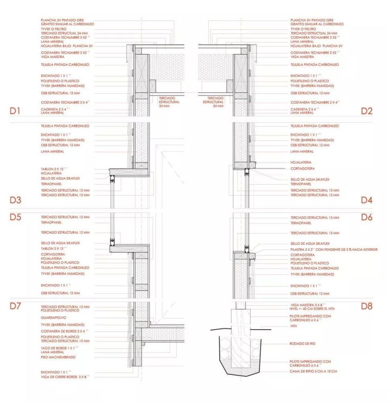 21张木结构建筑施工大样剖面图，学会人人都是‘隈研吾’_21